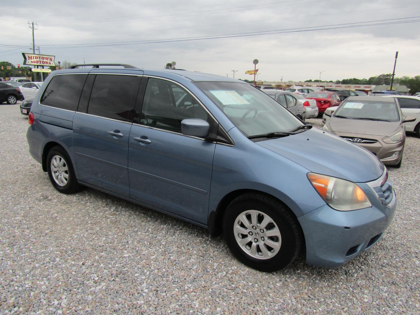 2010 Blue /Gray Honda Odyssey EX w/ DVD (5FNRL3H53AB) with an 3.5L V6 SOHC 24V engine, Automatic transmission, located at 15016 S Hwy 231, Midland City, AL, 36350, (334) 983-3001, 31.306210, -85.495277 - Photo#0